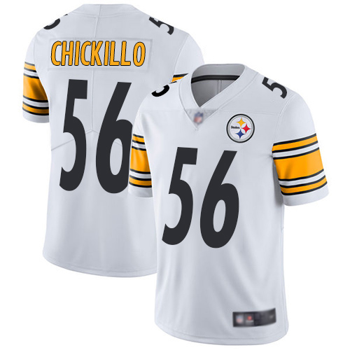Men Pittsburgh Steelers Football #56 Limited White Anthony Chickillo Road Vapor Nike NFL Jersey->women nfl jersey->Women Jersey